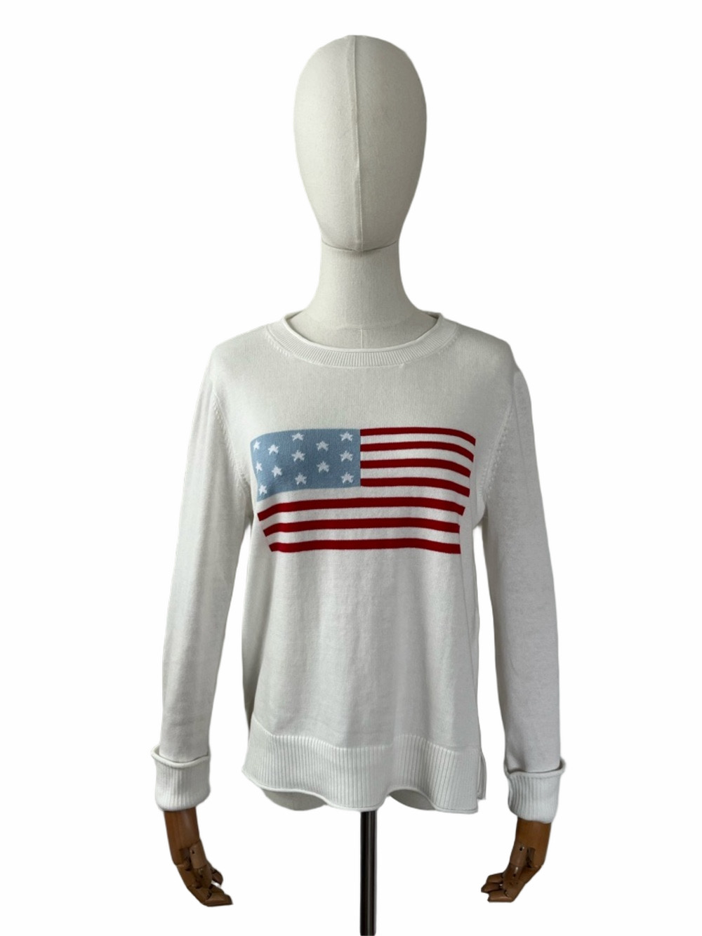 Dylan American Flag Knit Sweater XS Patriotic USA Coastal Preppy - Picture 3 of 14